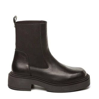 Steve Madden Churro leren chelsea boots zwart