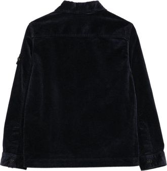 Stone Island Boys Jacket Navy Blue Cotton