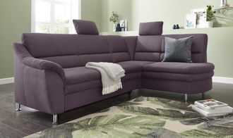 Sit&more Ecksofa »Cardoso L-Form« mit Federkern, wahlweise mit Bettfunktion und Schubkasten