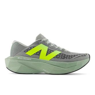 New Balance Mens FuelCell SuperComp Trainer v3 in Green/Grey Synthetic, size 10.5