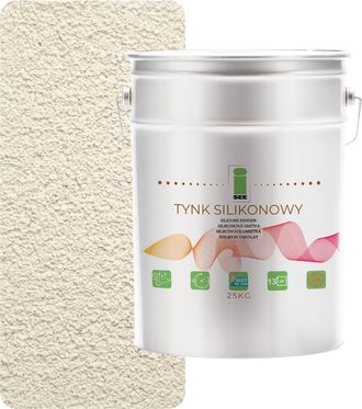 OEM Revestimiento Exterior De Silicona Para Fachadas, Blanco Ligeramente Amarillento, 1,5 Mm, Calidad Superior, 25 Kg