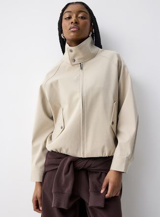 Twik Womens Harrington button-up collar jacket