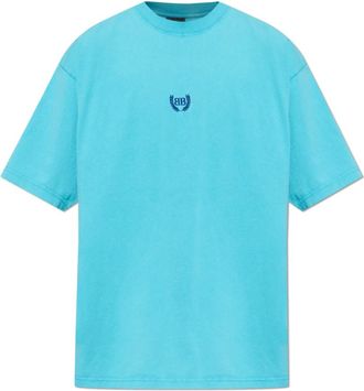 Balenciaga T-Shirts, male, Blue, Size: XL Medium Fit T-Shirt