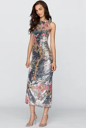 BHLDN Sequined Maxi Dress