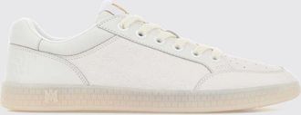 Amiri BLVD Low-Top Leather Sneakers with Perforated Monogram Logo
