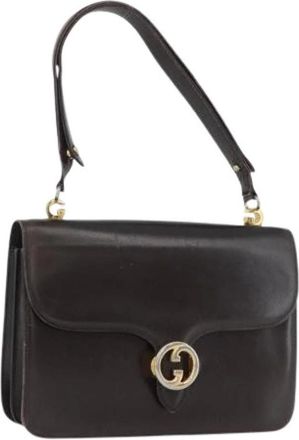 Gucci Pre-owned Shoulder Bags, female, Brown, Size: ONE SIZE Pre-owned Vintage Shoulder Bag