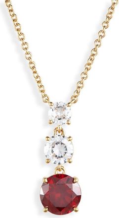 Nadri Triple Drop CZ Pendant Necklace in Gold at Nordstrom Rack