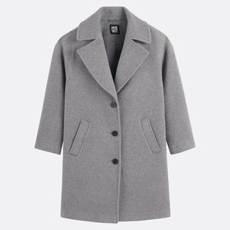 La Redoute Collections Halflange jas, knoopsluiting, volop winter