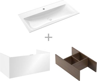Emco Asis plan de toilette ensemble de produits 1000mm, 010-8716