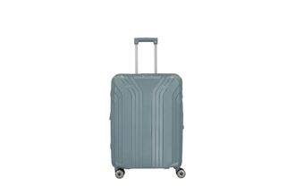 Travelite Koffer TRAVELITE Elvaa Trolley M 72 l, Damen, Gr. B/H/T: 47cm x 66cm x 26cm 72 l, blau (blaugrau), Kunststoff, Koffer Koffer
