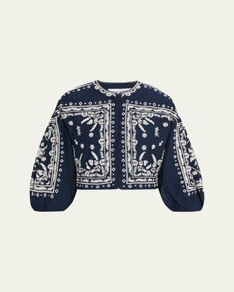 Veronica Beard Drake Embroidered Jacket