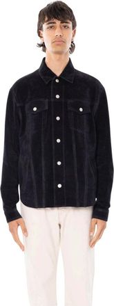Cycle Jassen, Heren, Zwart, L, Leer, James Suede Overshirt