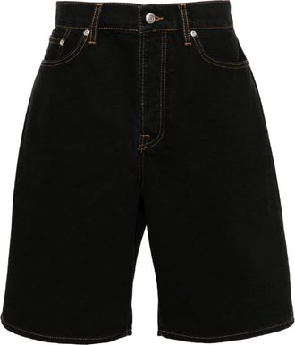 St&uuml;ssy Big Ol denim shorts - Zwart