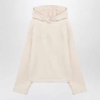 Max Mara White Cotton Hoodie