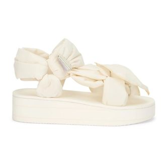 Red Valentino Wedges, female, Beige, Size: 5 US Summer Platform Sandals
