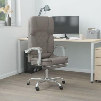 vidaXL Furniture Limited - Silla De Oficina Reclinable Con Masaje Tela