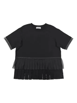 Caroline Hu Top plissettato - Nero