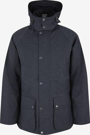 Barbour Kurzer Mantel mit Kapuze aus gewachster Baumwolle Modern Beaufort