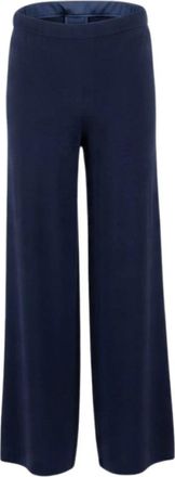 Ermanno Scervino Rechte broek - Dames - Wijde Broeken - Blauw - S - Broeken