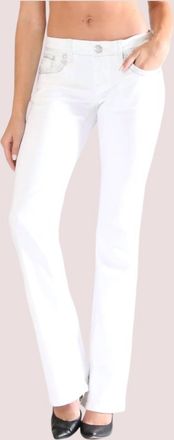 Grace in L.A. Womens Straight Leg Jean In White