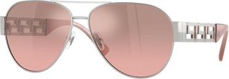Versace VE2289 10017E Silver/Pink Mirror Silver Gradient
