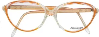 Saint Laurent Pre-owned Acetate sunglasses - Dames - Vintage Accessoires - Oranje - ONE Size - Vintage