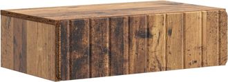 vidaXL Mesa Lateral Montada En La Pared Madera Envejecida Vidaxl