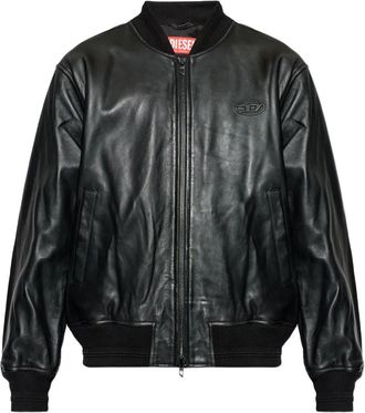 Diesel Giacca con logo - Nero