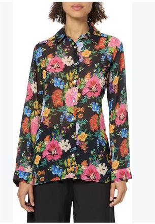 Show me your Mumu Smith Button Down In Midnight Floral