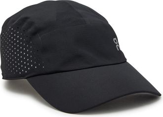 On Lightweight Logo Perforated Shell cap - Black - One Size