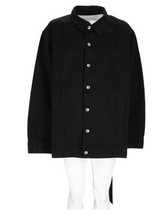 Rick Owens Black Boxy Cotton Jacket