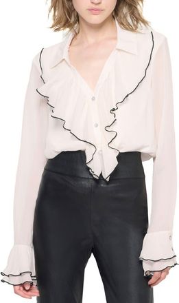 AS by DF Nina Blouse in Buttercream at Nordstrom, Size 3X-Large