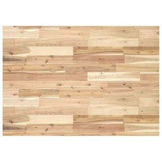 Berkfield Home Desk Top Untreated 100x70x4 cm Solid Wood Acacia in Brown | Size: 100 x 70 x 4 cm