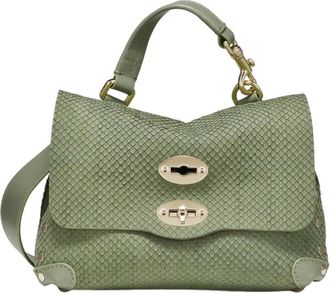 Zanellato Tassen, Dames, Groen, ONE Size, Leer, Baby Crossbody Tas