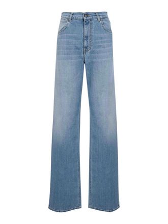 Fay Flare Jeans In Cotton Denim And Lyocell