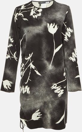 Sportmax Code Black Printed Jersey Mini Dress