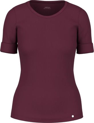 Marc Cain Shirt van katoenmix met korte mouwen - Dames - T-shirts - Rood - XL - Katoen - Tops
