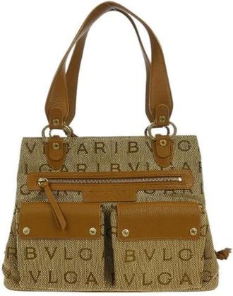 Bulgari Pre-owned Handbags, female, Brown, Size: ONE SIZE Pre-owned Vintage Handbag