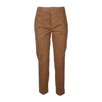 Dondup Slim-fit Stylish Trousers - female - Dondup - Slim-fit Trousers - Red - M - Trousers