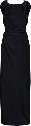 Vivienne Westwood Womens Dress Ginnie Amber Black Viscose-Silk