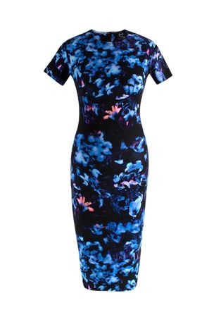 Alexander McQueen MCQ Floral Bodycon Dress Size XXS