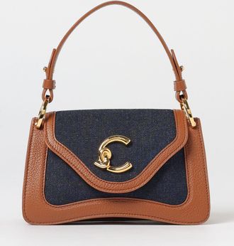 Coccinelle Borsa C-Me Mini Coccinelle in pelle e denim di cotone