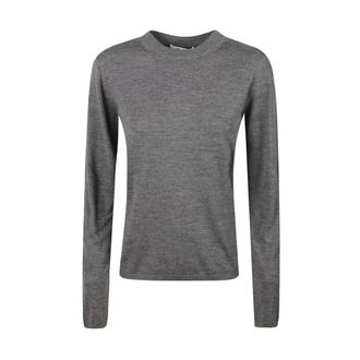 Max Mara Round-neck Knitwear - Knitwear - Mujer - Gris - M
