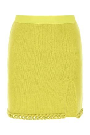 Bottega Veneta Zure Groene Wol Minirok