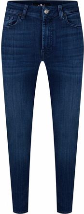 7 For All Mankind Womens Aubrey Slim Jeans in Los Feliz - Blue - Size 23 (Waist)