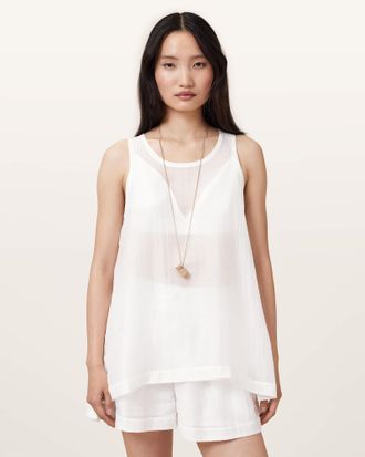 AllSaints Tysh Sheer Tank Top