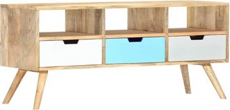 vidaXL Mueble Para Tv De Madera Maciza De Mango 110x35x48 Cm Vidaxl