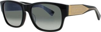 Bugatti Mens Black Rectangular Sunglasses 12BK