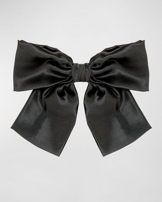 Jennifer Behr Tilly Satin Bow Barrette