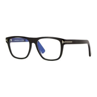 Tom Ford FT5902-B 001 Shiny Black/Clear Blue Light Block 54mm